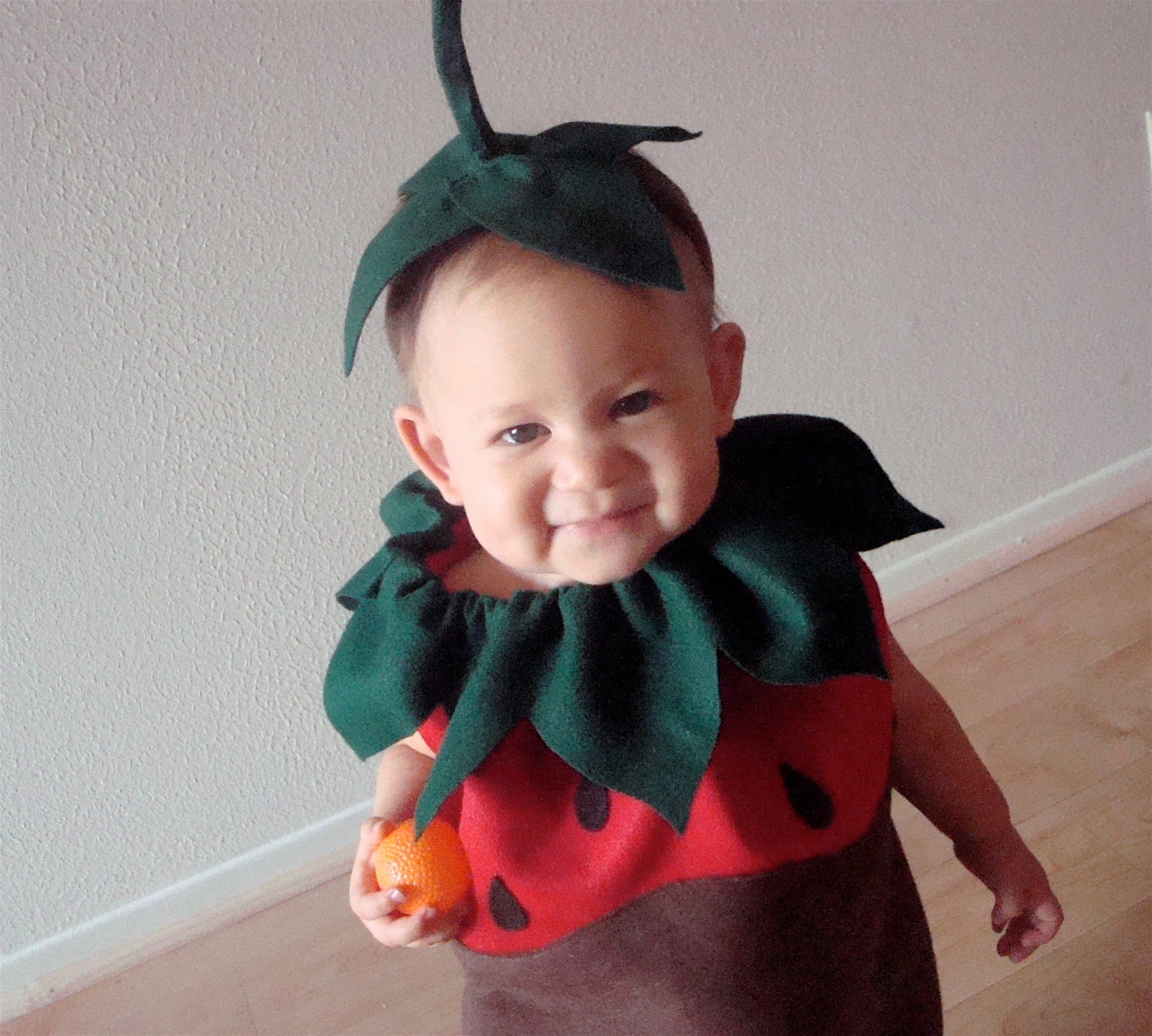 Chocolate Dipped Strawberry Baby or Toddler Costume