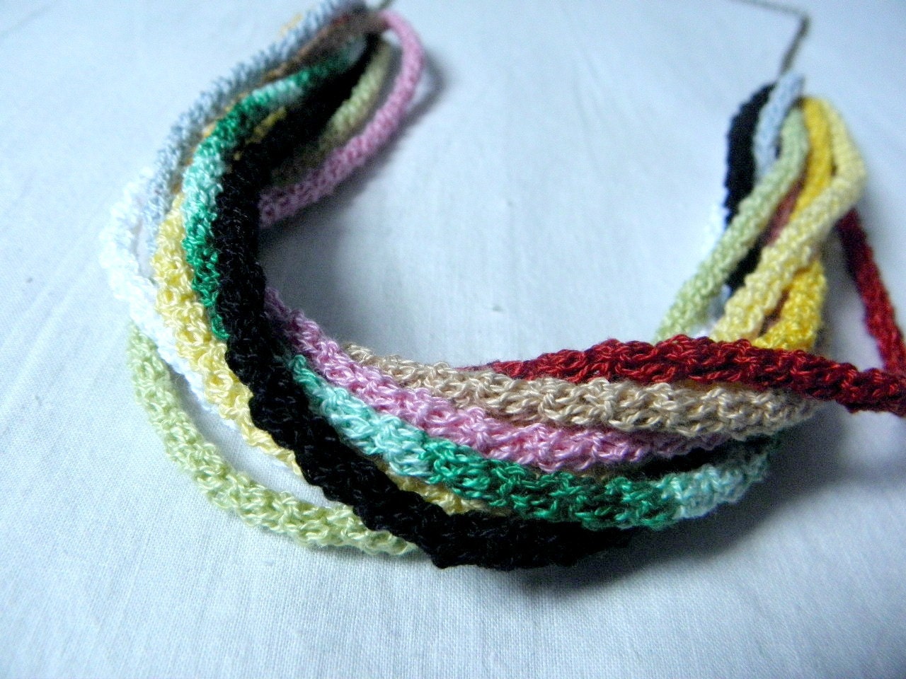 Crocheted necklace cords