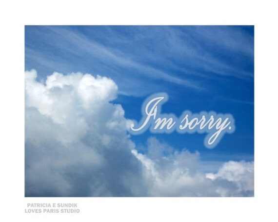 Skywriting Personalized Photo Poster,  "Your Words Of Love Written In The Sky" " 20 x 16,  Photo Poster Print