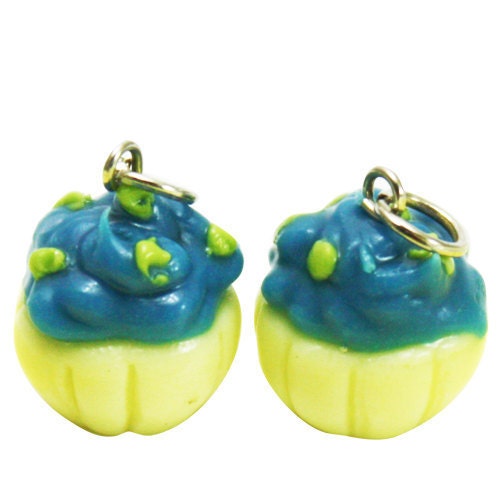 Miniature Fancy Cupcake Polymer Clay Foods Supplies for Beaded Jewelry Charm