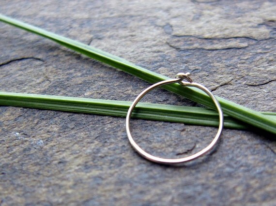 sterling silver hoops-- super fine or very thin-- primitive series-- ether by thebeadedlily on etsy