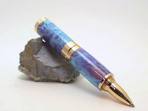 PeekABoo Bridesmaid Lipstick Pen Wedding Favor Soft Blue Purple and 