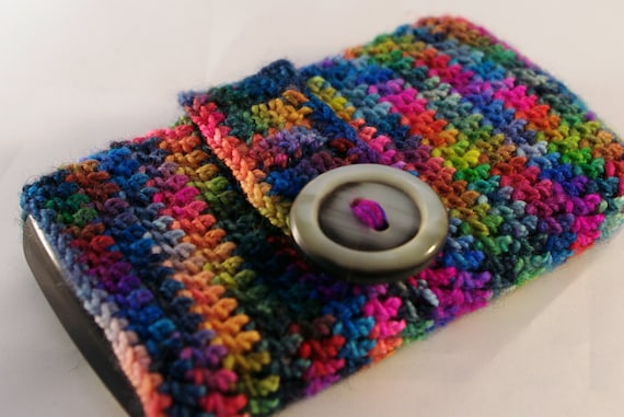 Phone case Blackberry Cover multicolored , pure wool, merino - cell phone cozy - free shipping
