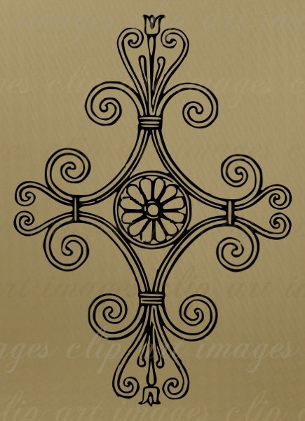 Divine Scroll Clip Art Royalty Free Commercial Use digital stamp for card 