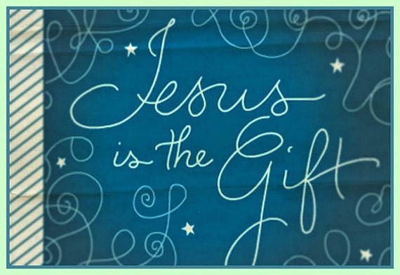 christmas photograph card jesus is the gift christmas quotes positive ...