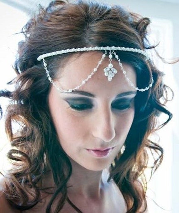 Bridal headdress wedding headband bridal tiara bridal hair accessory 