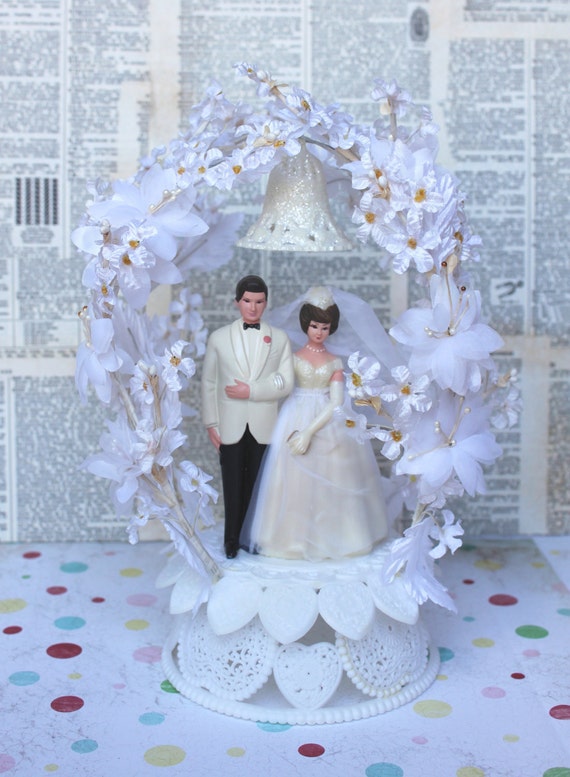 Vintage 1960s Wedding Cake Topper From themerrymagpie