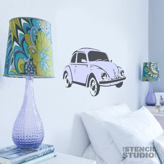 The Stencil Studios VW Beetle Car Reusable 2 Layer Stencil Size L 54 x 32 The Stencil Studios VW Beetle Car Reusable 2 Layer Stencil Size L 54 x 32
