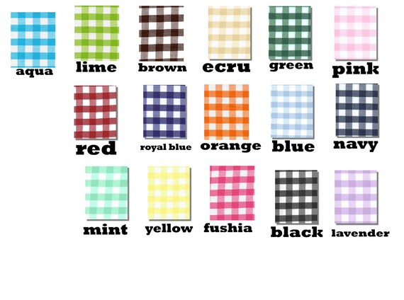 Gingham Dinner Napkins, Set of 4, Pick your own color and size, ECO FRIENDLY, fresh modern handmade dining