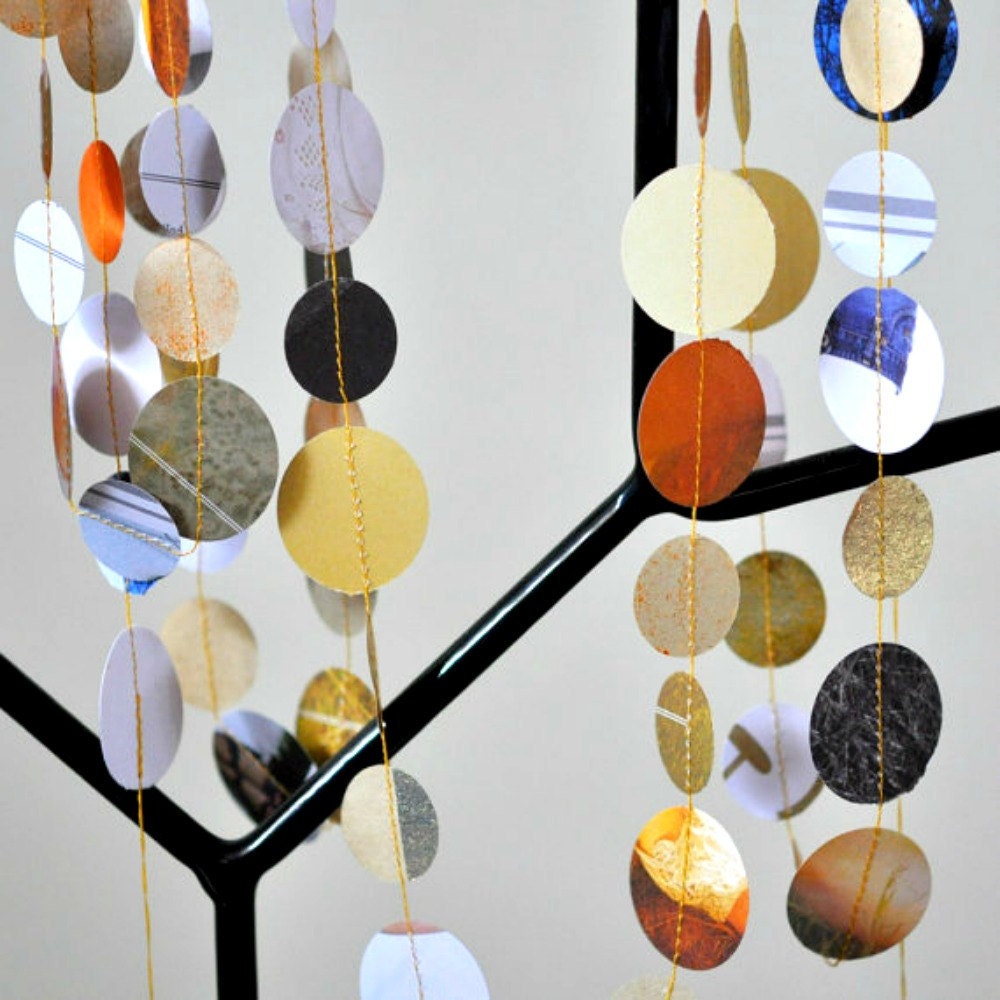 20% SALE Paper Garland GOLD Autumn