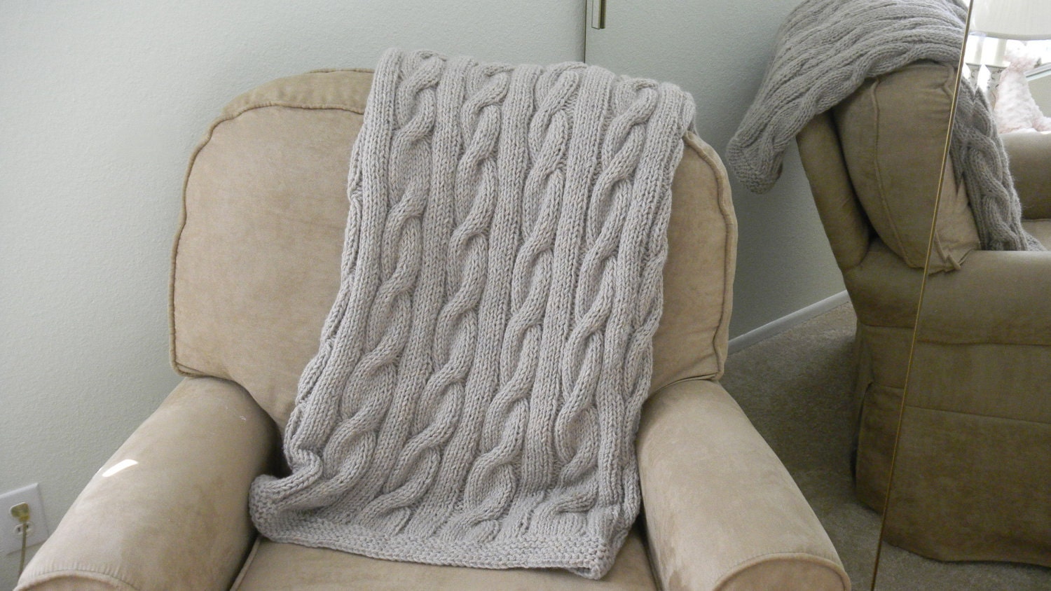 Cozy Cable Knit Blanket
