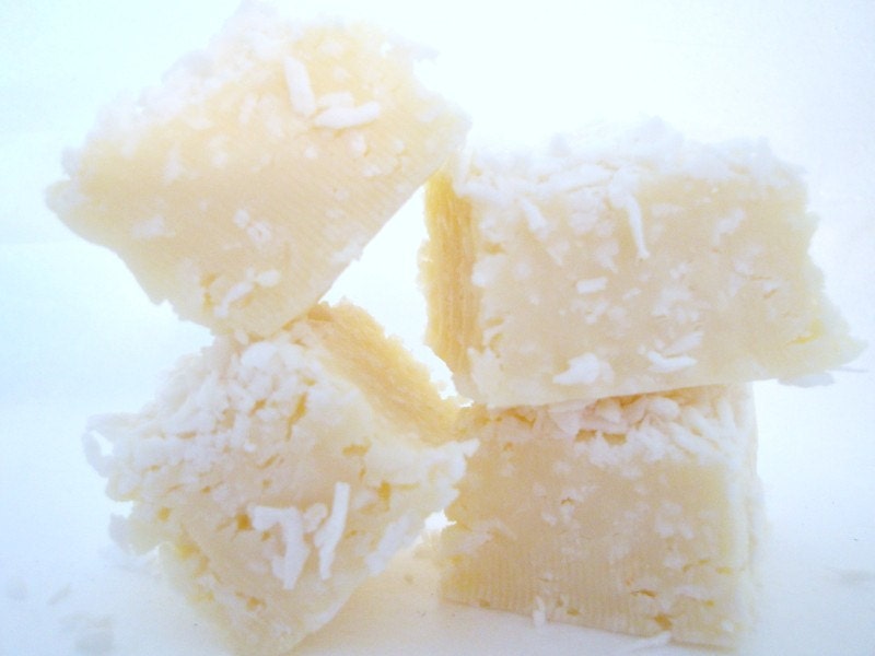 SNOW WHITE Fudge. Approx 1/2 LB. Reduced sugar,no butter/oil. A little piece of Heaven in Every bite. Gift Wrapped.