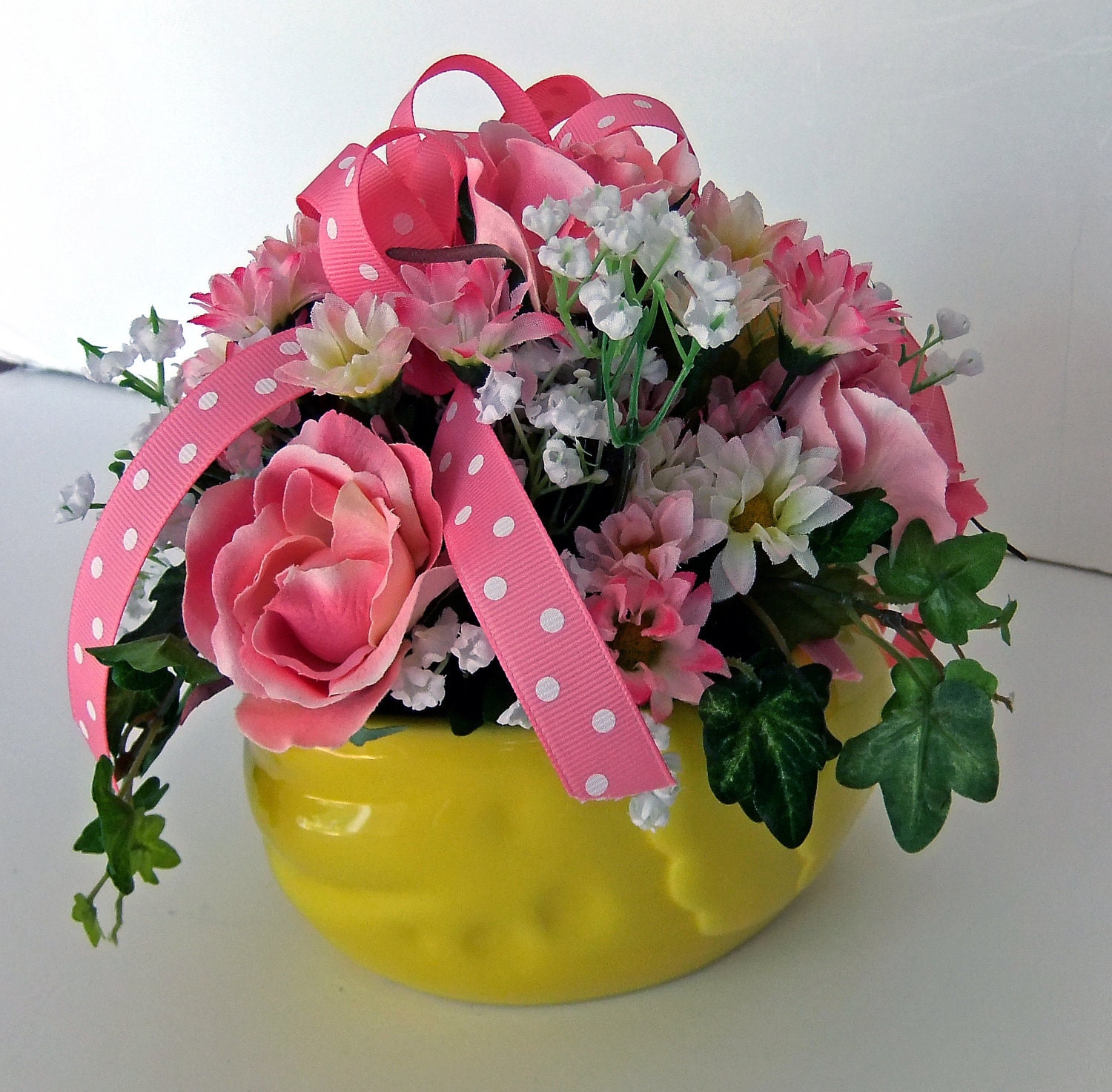 Ceramic Duckie Floral Arrangement for Baby