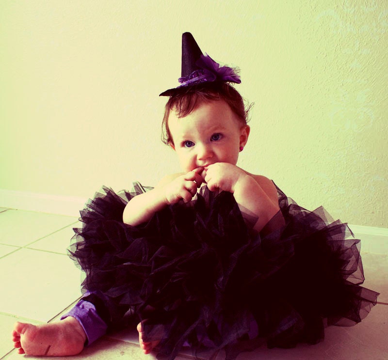 Purple Witch Hat Fascinator Matches Mini Witch Hat