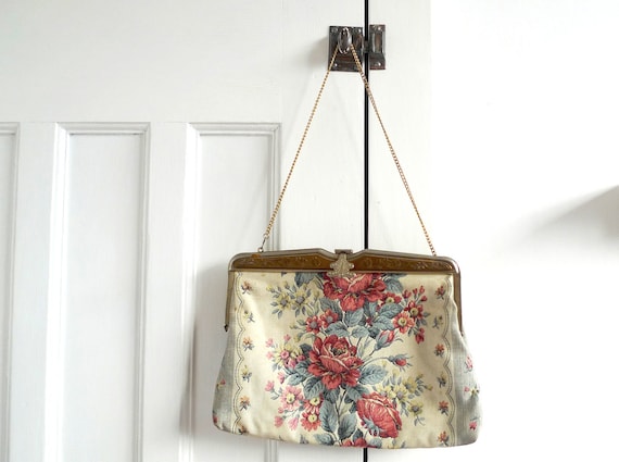 Vintage Embroidered Floral Bag