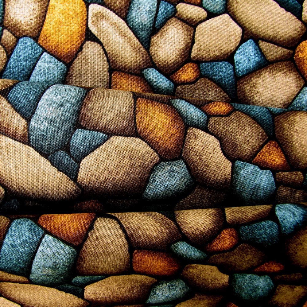 Kona Bay Quartet of Nature Teal Stones