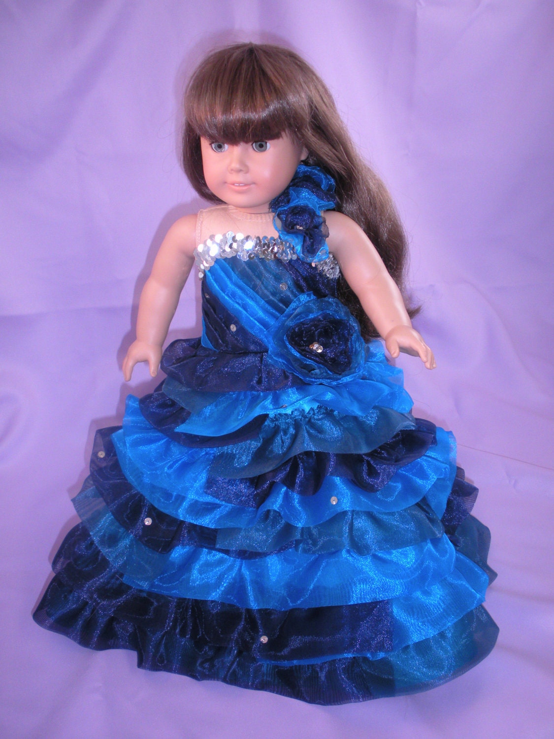 Quinceanera Dress for American Girl Doll or Wire Mannequin - Custom Made