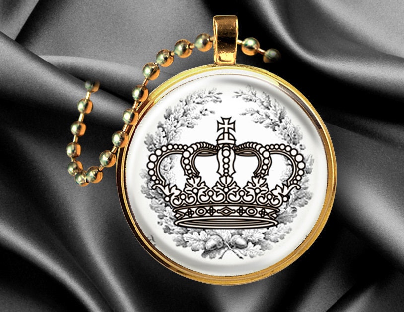 Gloria Crowns 1 inch Circle printable image. 829