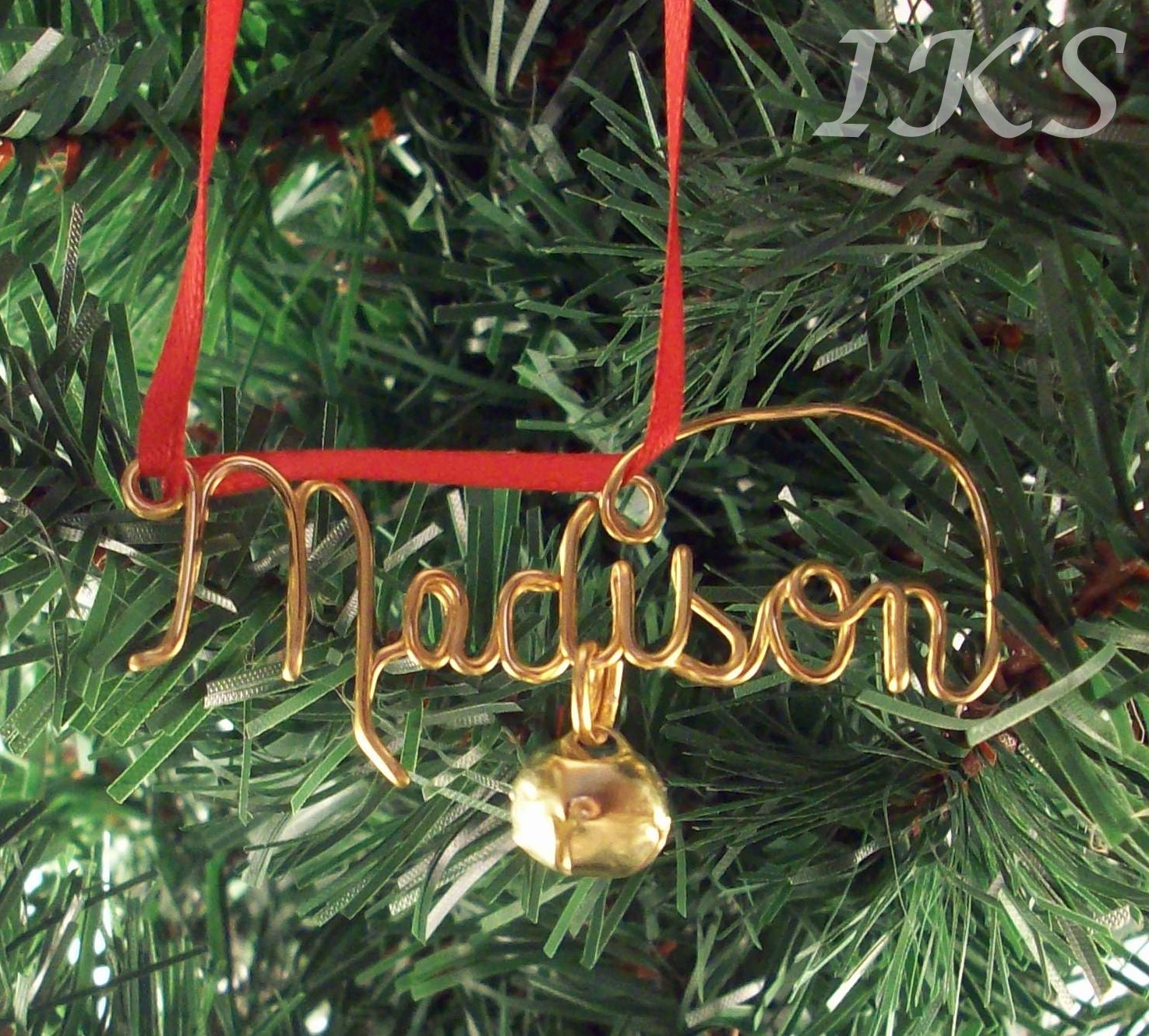 TWO (2) Personalized Ornaments