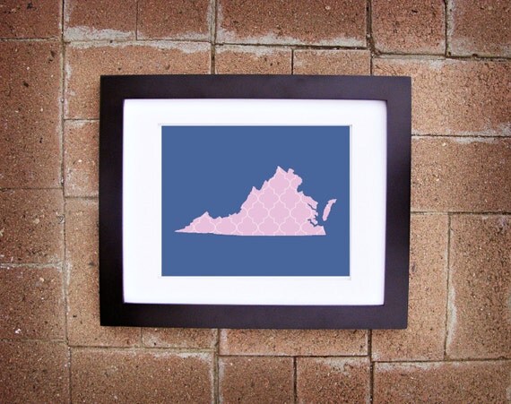 Virginia State Print - 8x10 Printable Art