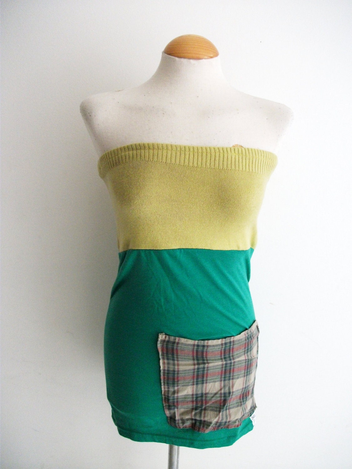 Yellow and Green 2 in 1 Dress/Top