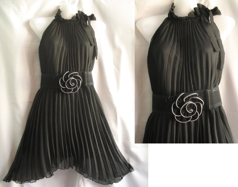 Little Black Dress -  Romance Love Chiffon Party Dress