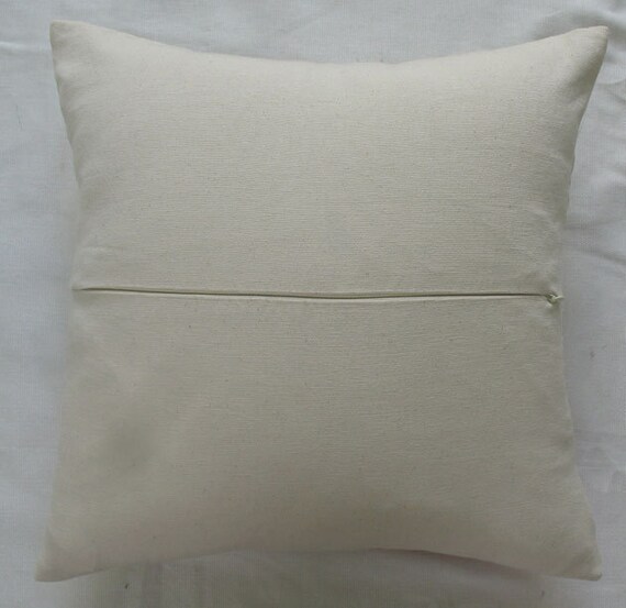 off white throw pillow brown coral branch embroidery 18 inch cushion cover