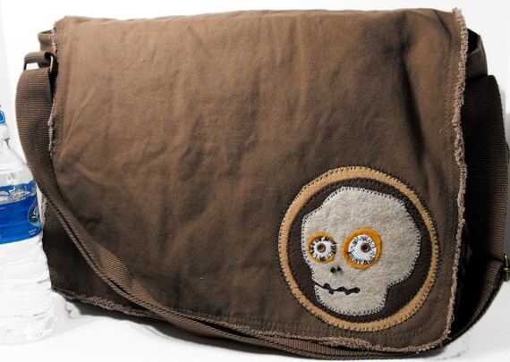 Dusty Zombie - Messenger Bag - Large Cross Body Style for School, Travel, Book, Laptop