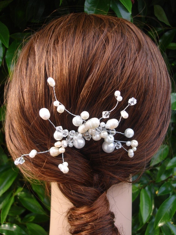 Bridal Pearl hair comb - Bridal Collection Style 023
