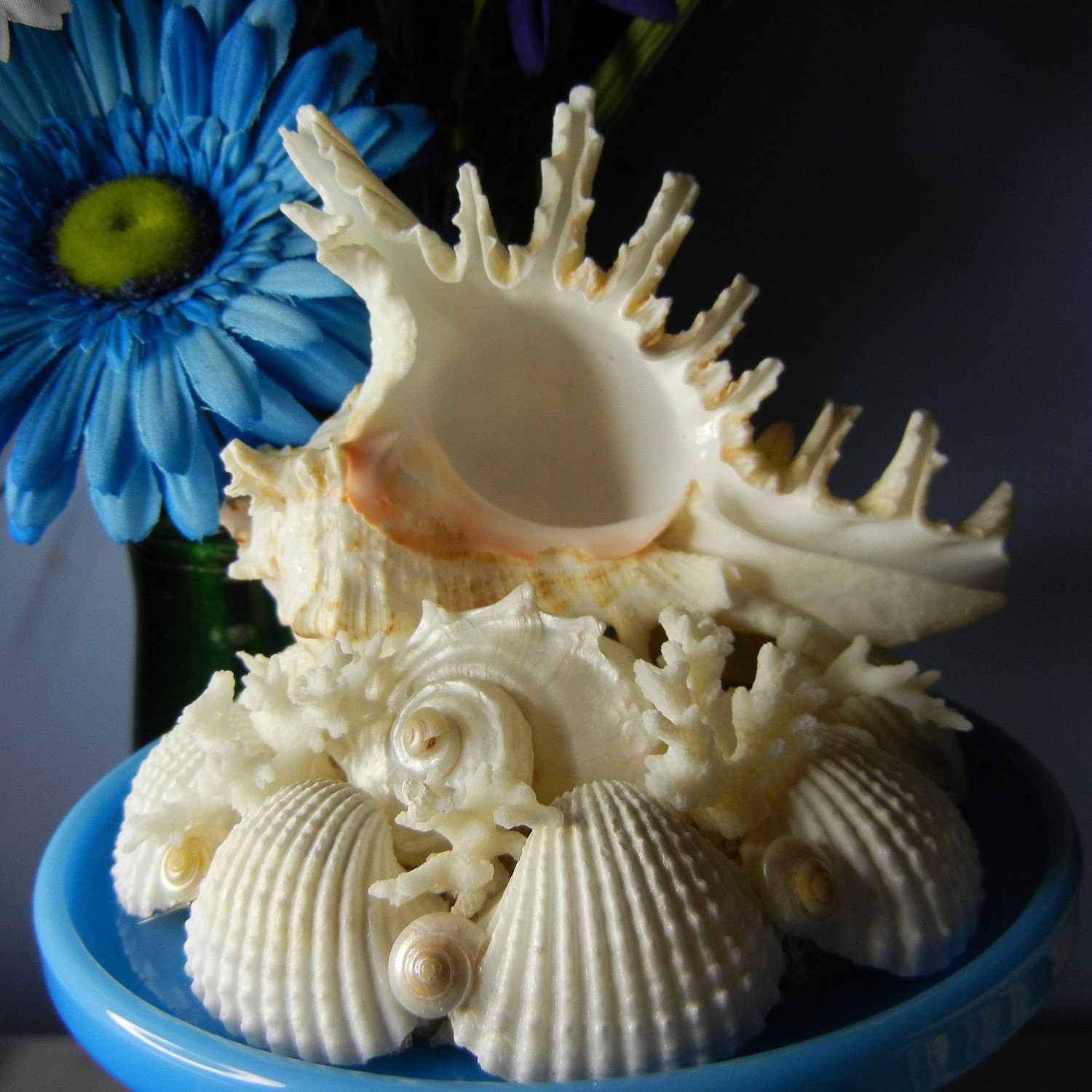 South Pacific - Seashell Starfish Wedding Cake Topper