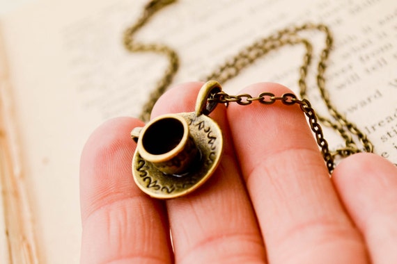 Alice in Wonderland Teacup Charm Necklace