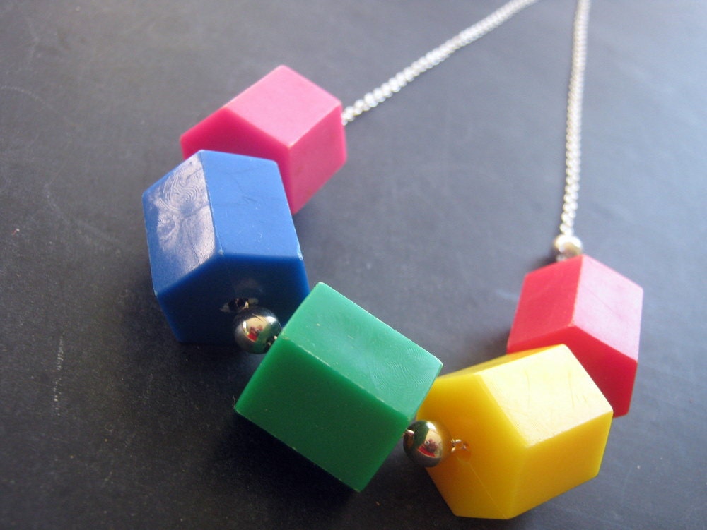 Beaded Necklace -- Rainbow Brite -- Jewellery