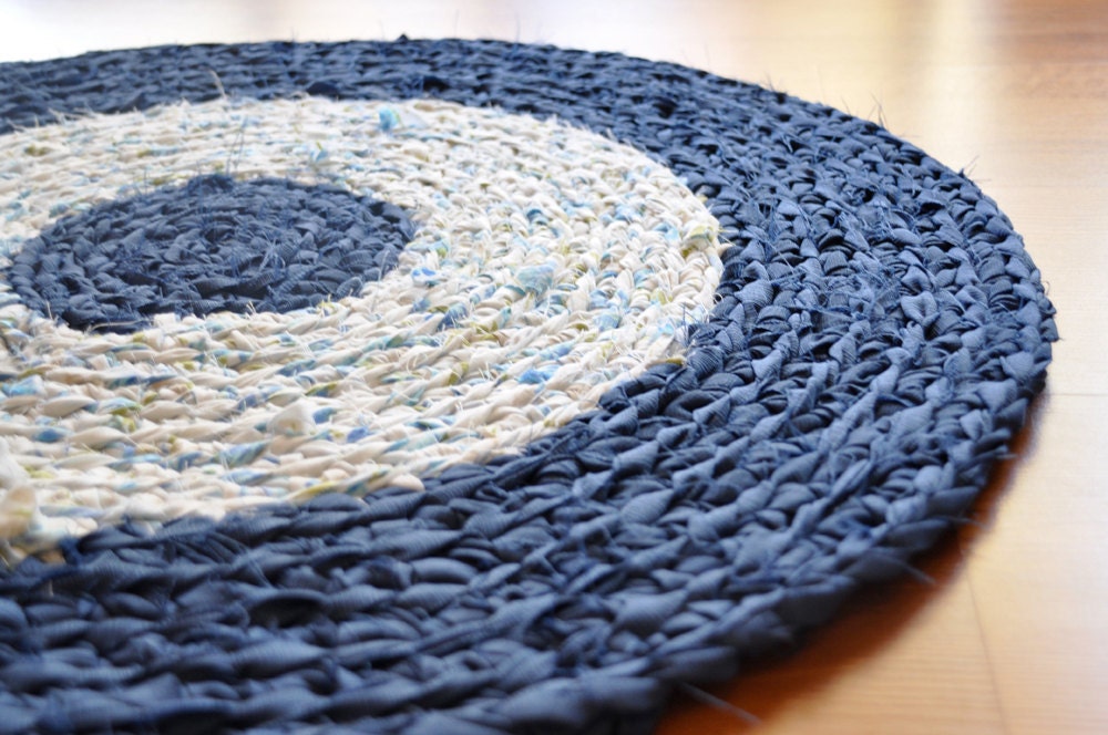 Rag Rug by EKRA Blue Willow