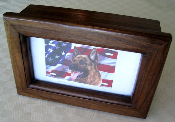 Pet Urn Dog Funeral Memorial Cat Funeral Pet Ashes Pet Coffin Wood Urn Photo of Dog Cat Memento