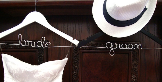 BRIDE & GROOM Bridal Hanger Set