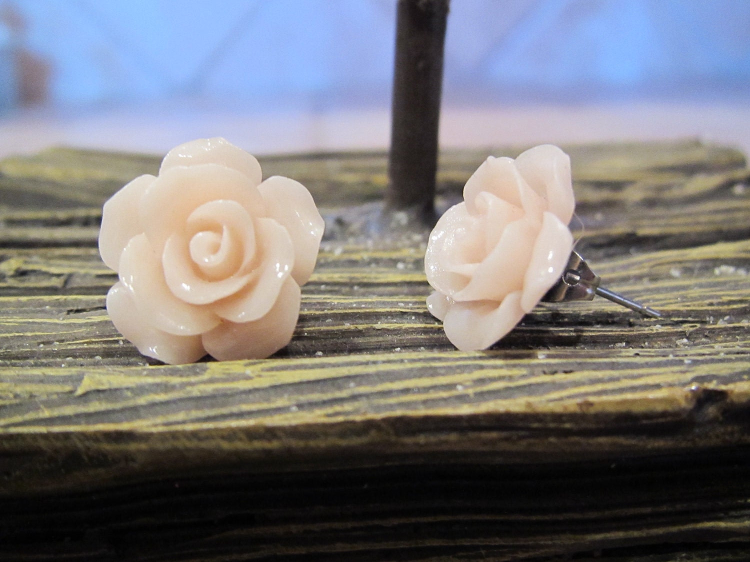 Romanced Rose - Post Stud Earrings