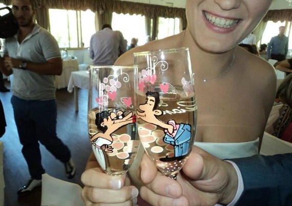 Tags wedding flutes wedding glasses hand painted glasses toasting flutes 