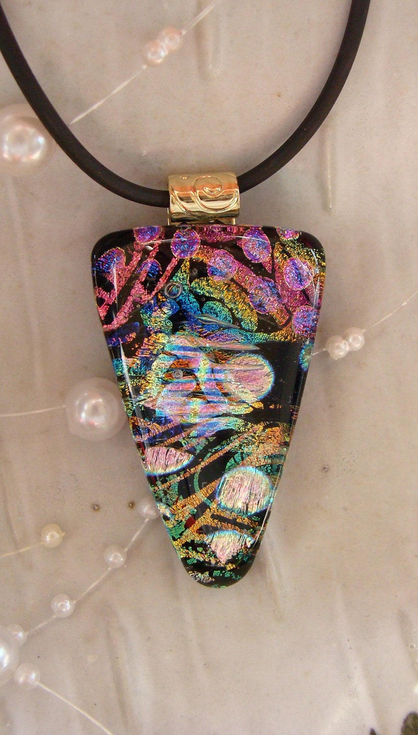 Free Necklace Dichroic Glass Pendant