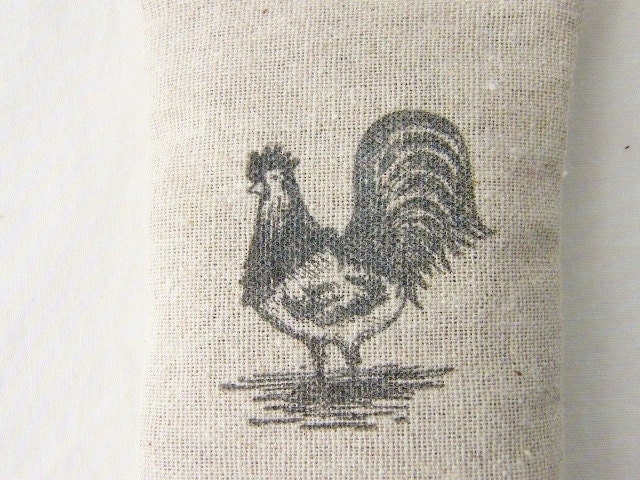 Lavender Sachet, French Country, Rooster, Vintage Farmhouse