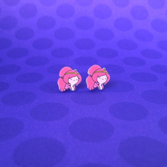 Adventure Time Earrings Princess Bubblegum