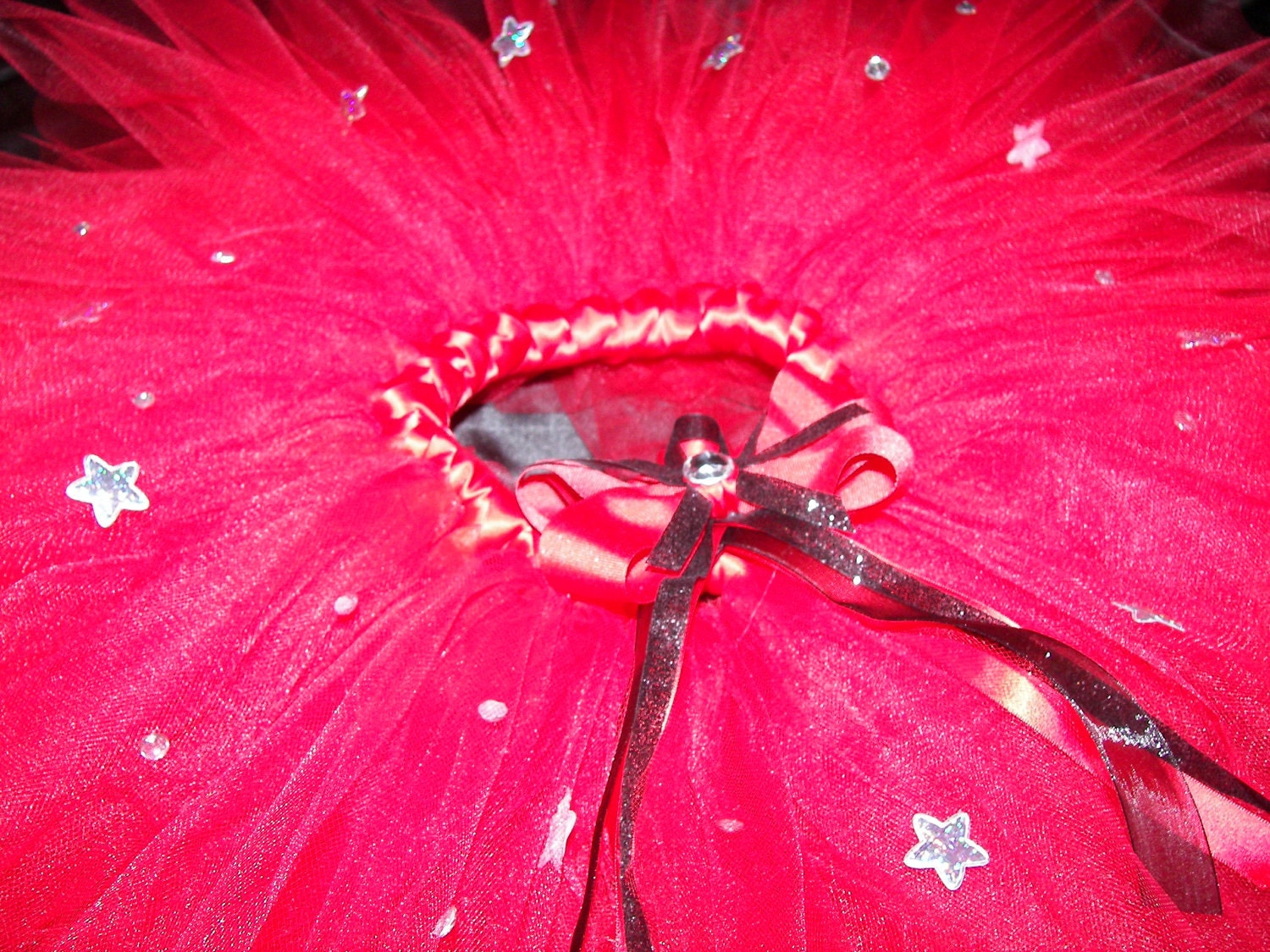 Red Rocker RockStar BLING Star Embellished Tutu Set--Unique