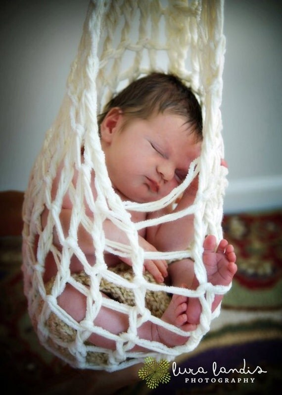 Stork Sack Photo Prop for baby - knitbysarah