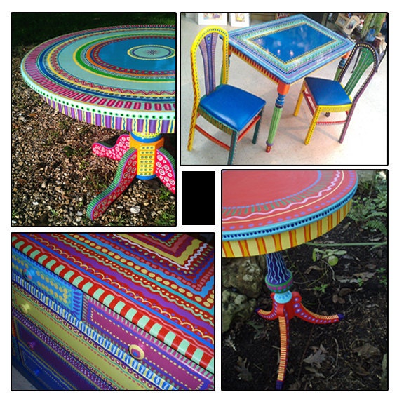 Hand Painted Furniture- Wild and Crazy Custom Made For You