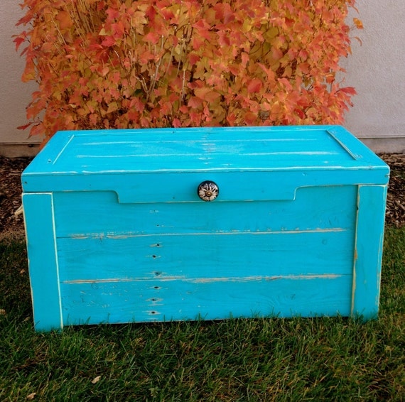 Turquesa Teal esperanza en el pecho / pecho de juguete