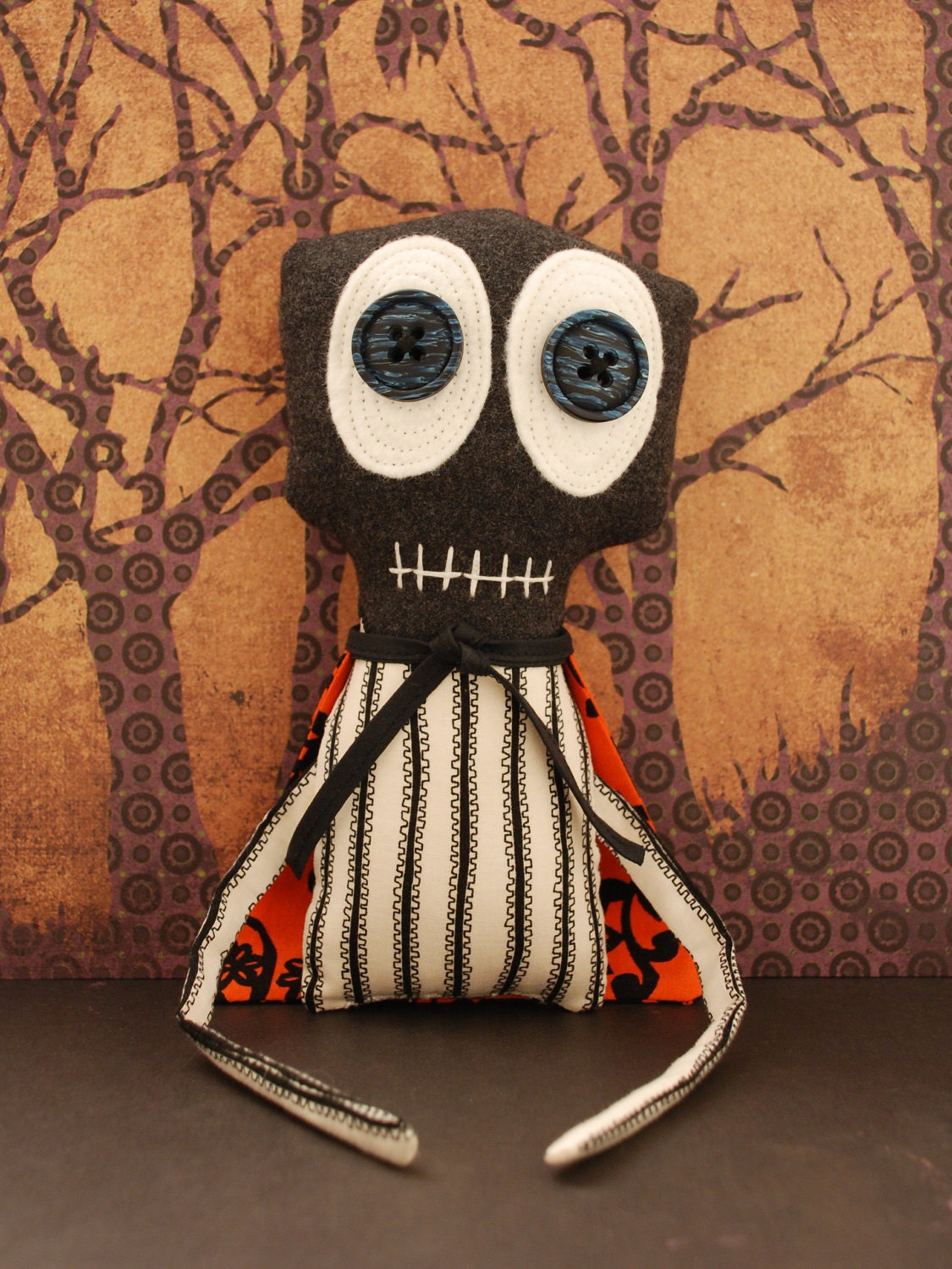 Plush Ghost, Creepy Rag Doll - Elliot