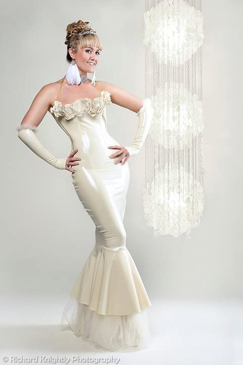 Belle Gown Latex wedding gown dress
