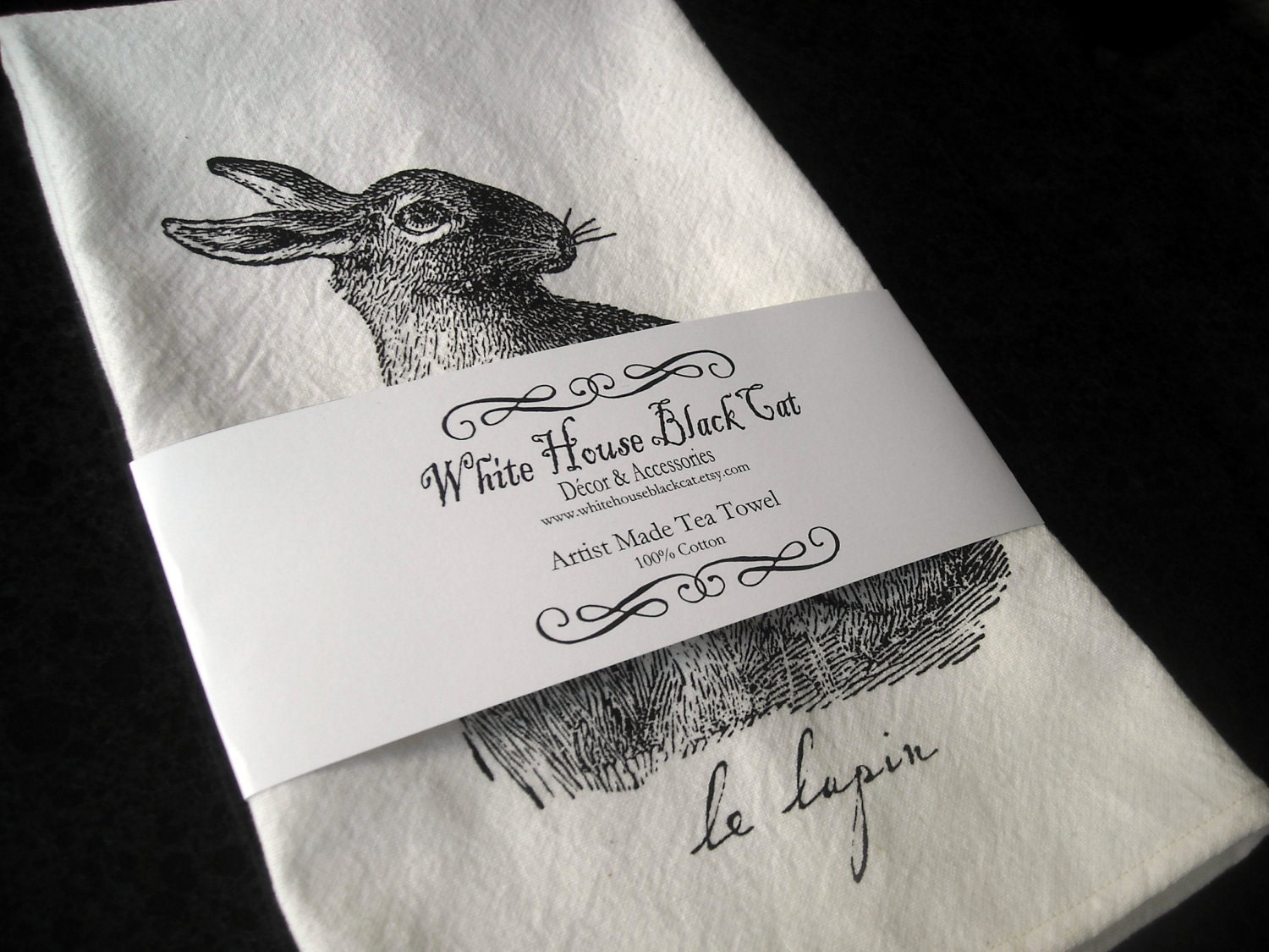 Le Lapin Rabbit Tea Towel