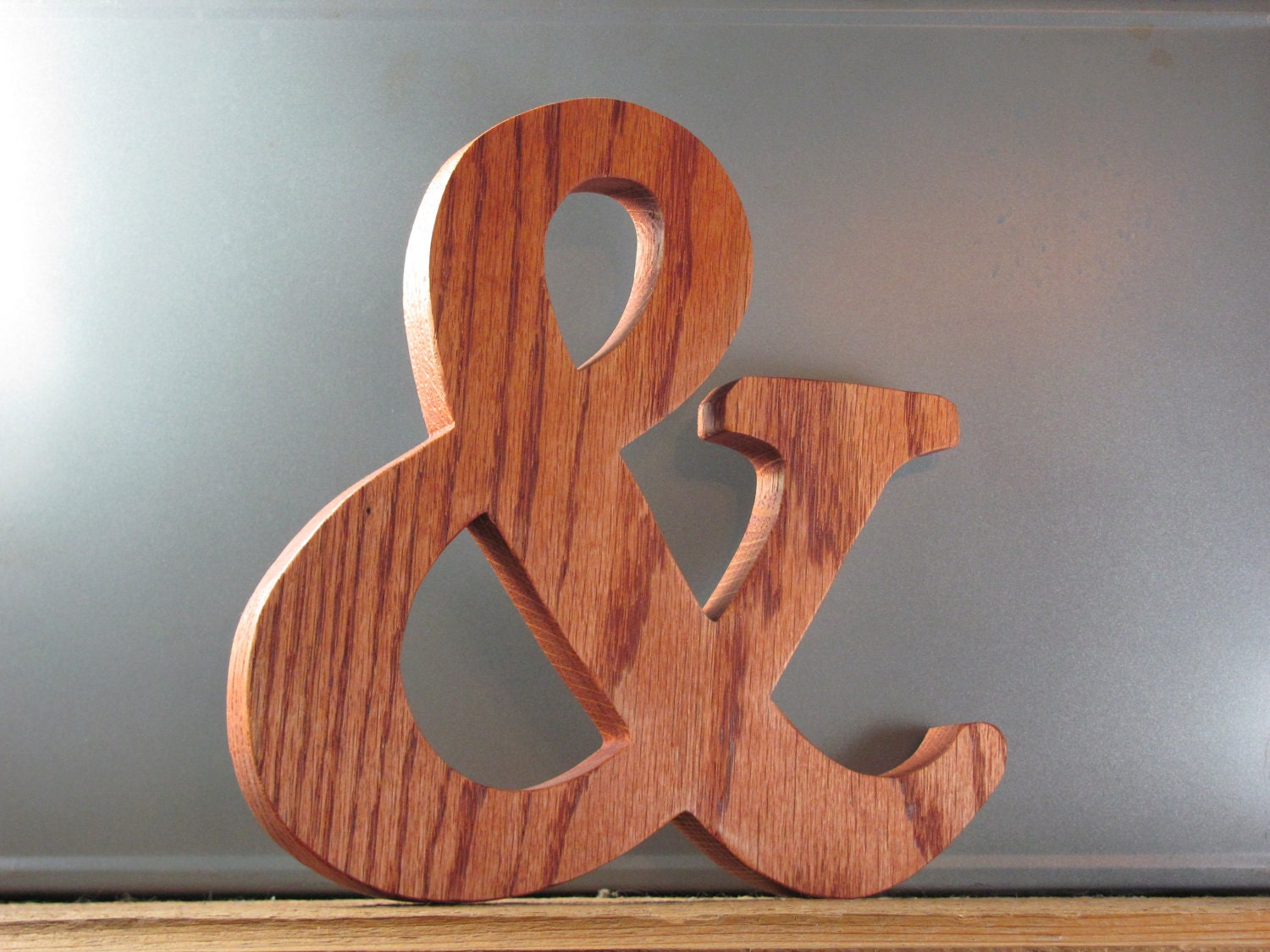 Wooden Ampersand 9 inch