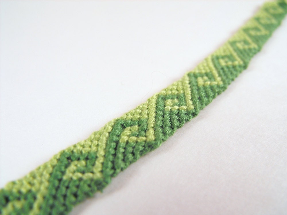 Knotted Friendship bracelet, Macrame, Rolling Waves, You pick your color