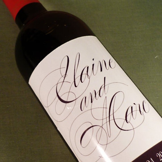 Custom Wedding Wine Bottle Labels personalized wine labels for weddings 